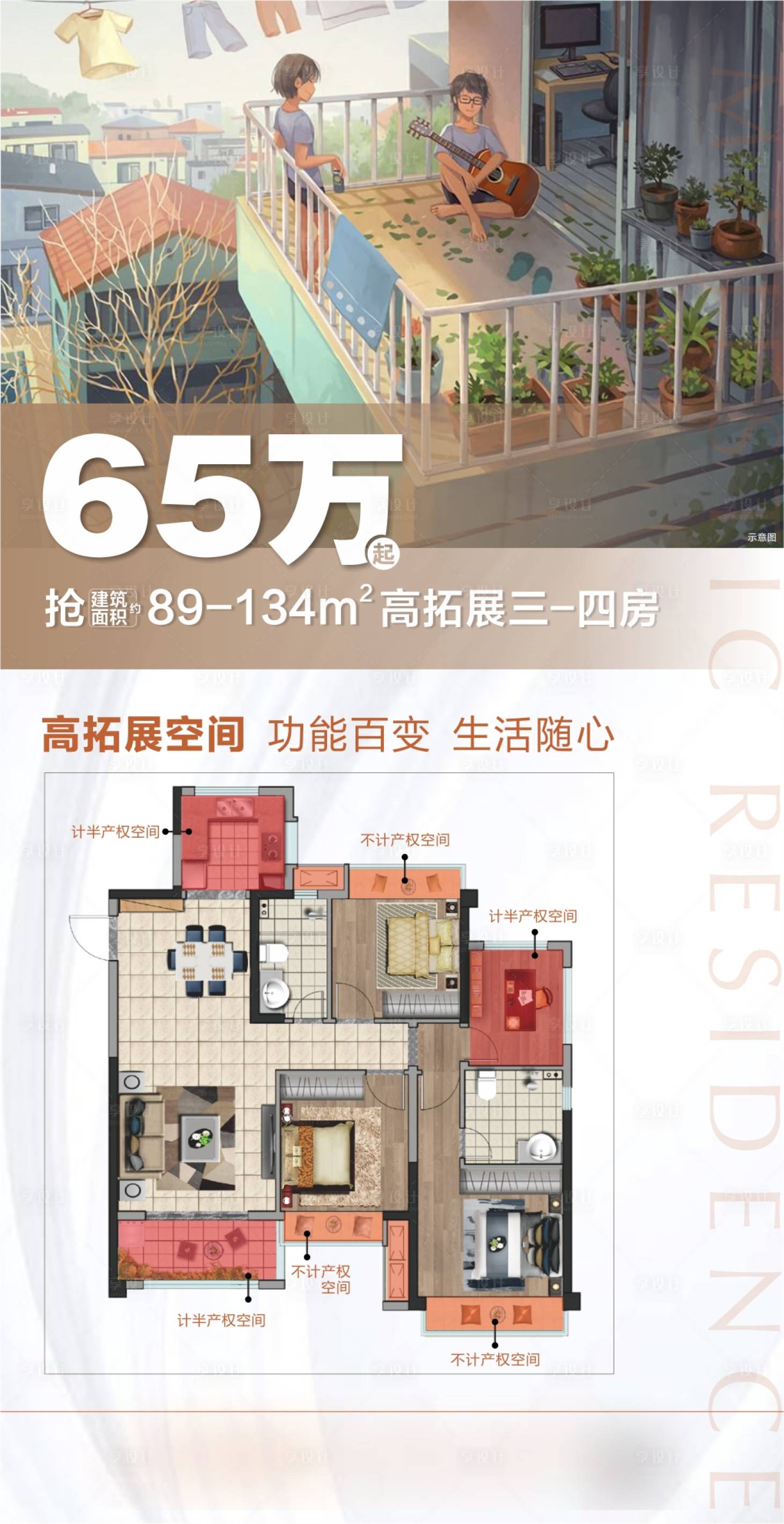 源文件下載【享設(shè)計(jì)】搜索編號：10760006577998108【地產(chǎn)戶型刷屏】