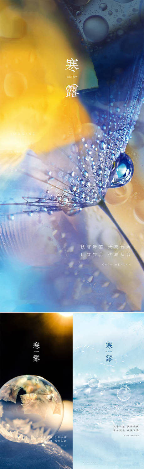 源文件下载【寒露节气系列海报】编号：46640006543206736