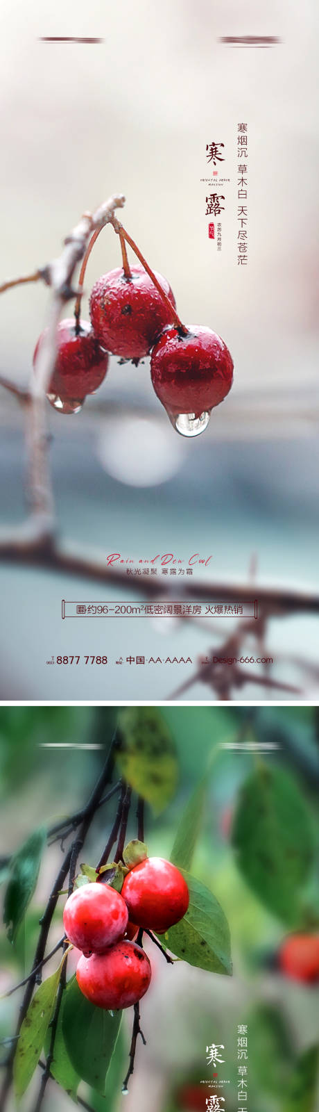 源文件下载【享设计】搜索编号：93730006616643373【地产寒露节气创意海报系列】
