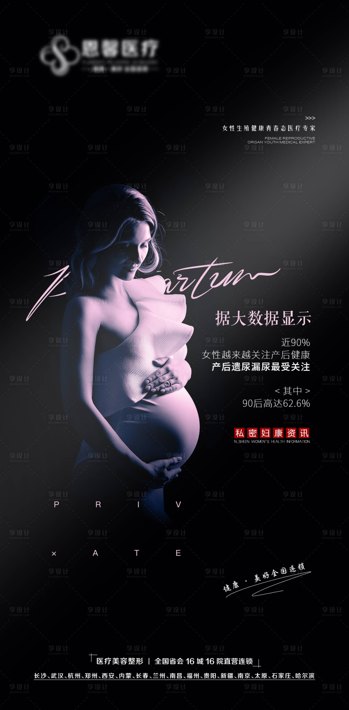 源文件下载【享设计】搜索编号：31720006639551971【私密妇科资讯海报】