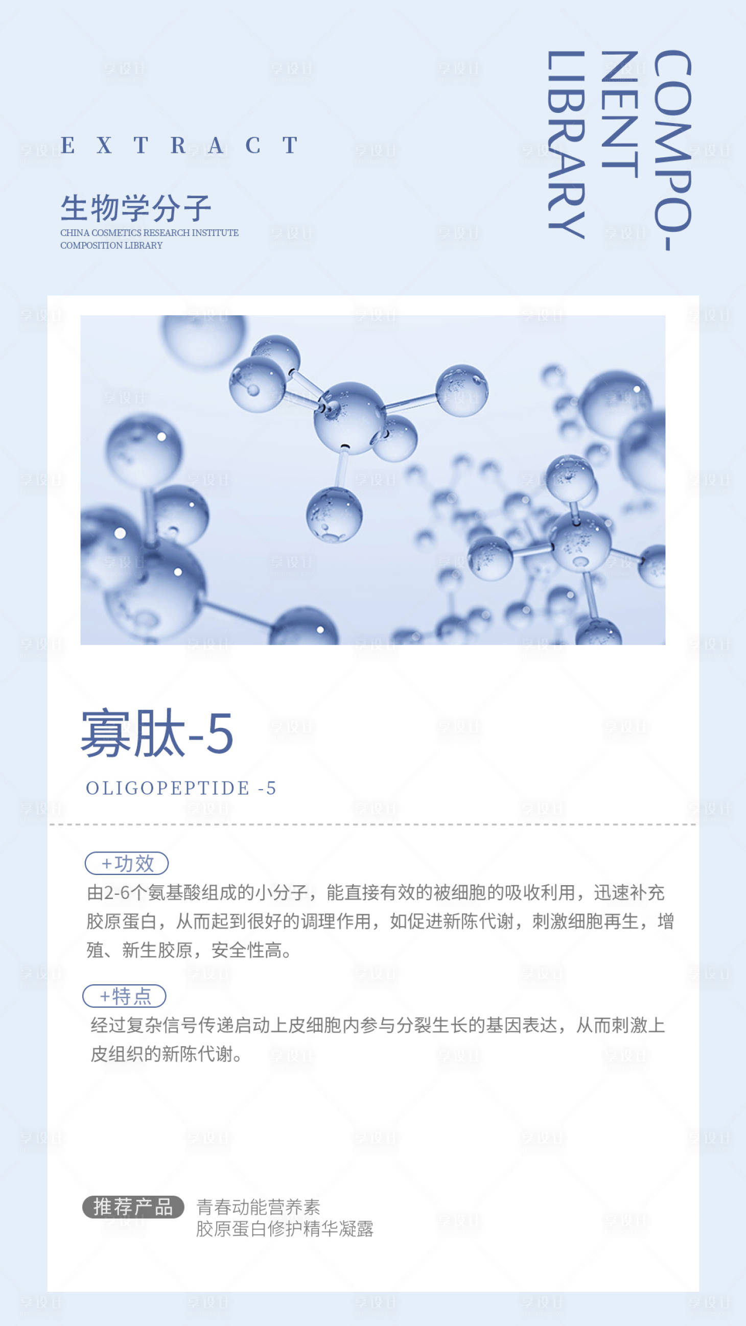 源文件下載【享設(shè)計】搜索編號：30110006471148805【生物學分子海報】