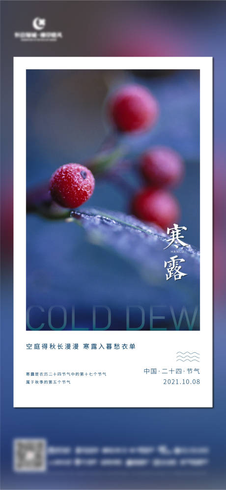 源文件下載【享設計】搜索編號：75900006680819368【寒露節氣海報】