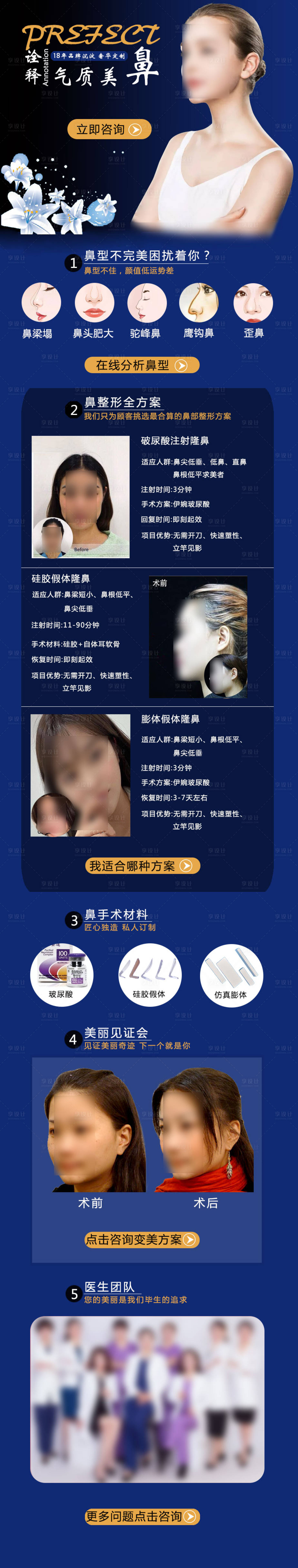源文件下載【享設(shè)計】搜索編號：16140006597852902【詮釋氣質(zhì)美鼻醫(yī)美海報】