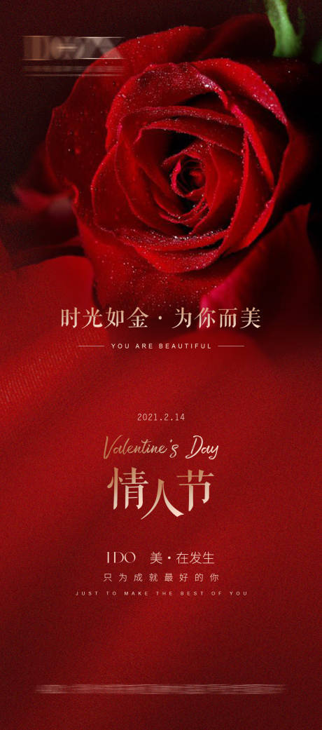 源文件下载【享设计】搜索编号：35640006437058251【医美红色情人节节气海报】