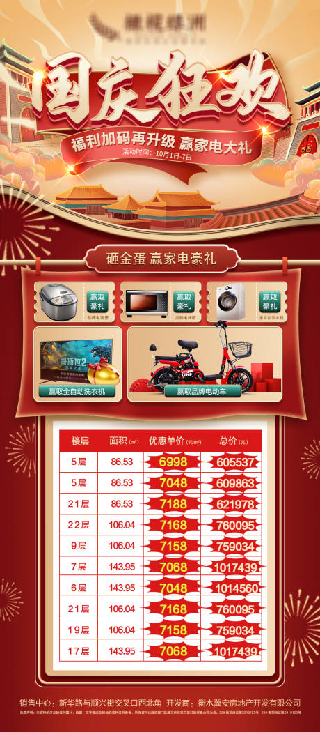 源文件下載【享設(shè)計】搜索編號：38890006631975455【國慶送家電特價房海報】