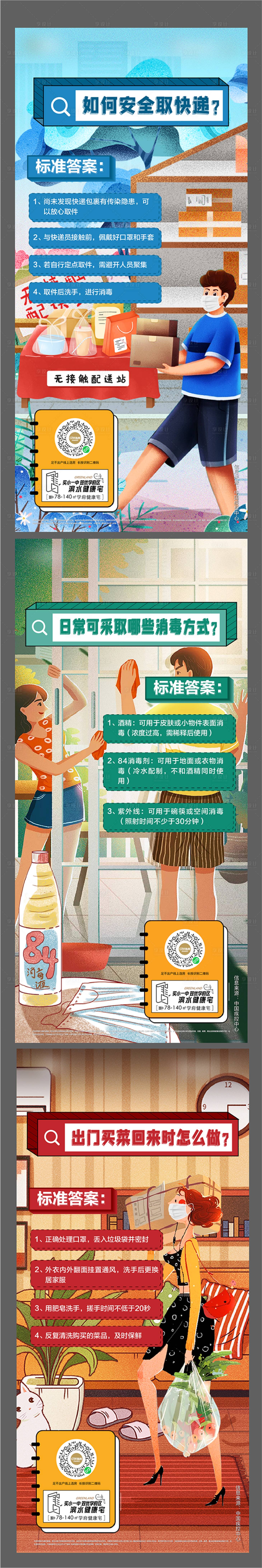 源文件下载【享设计】搜索编号：25230006318578158【防疫小知识系列海报】