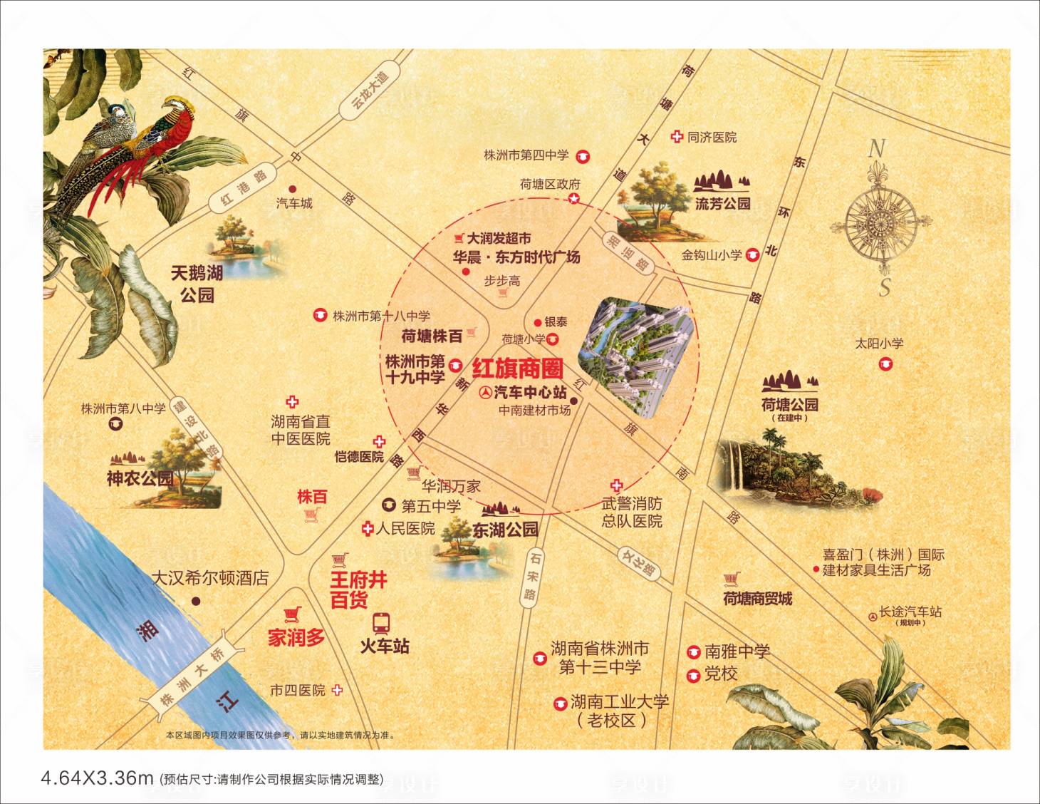 源文件下載【享設計】搜索編號：87610006302943313【房地產區位圖】