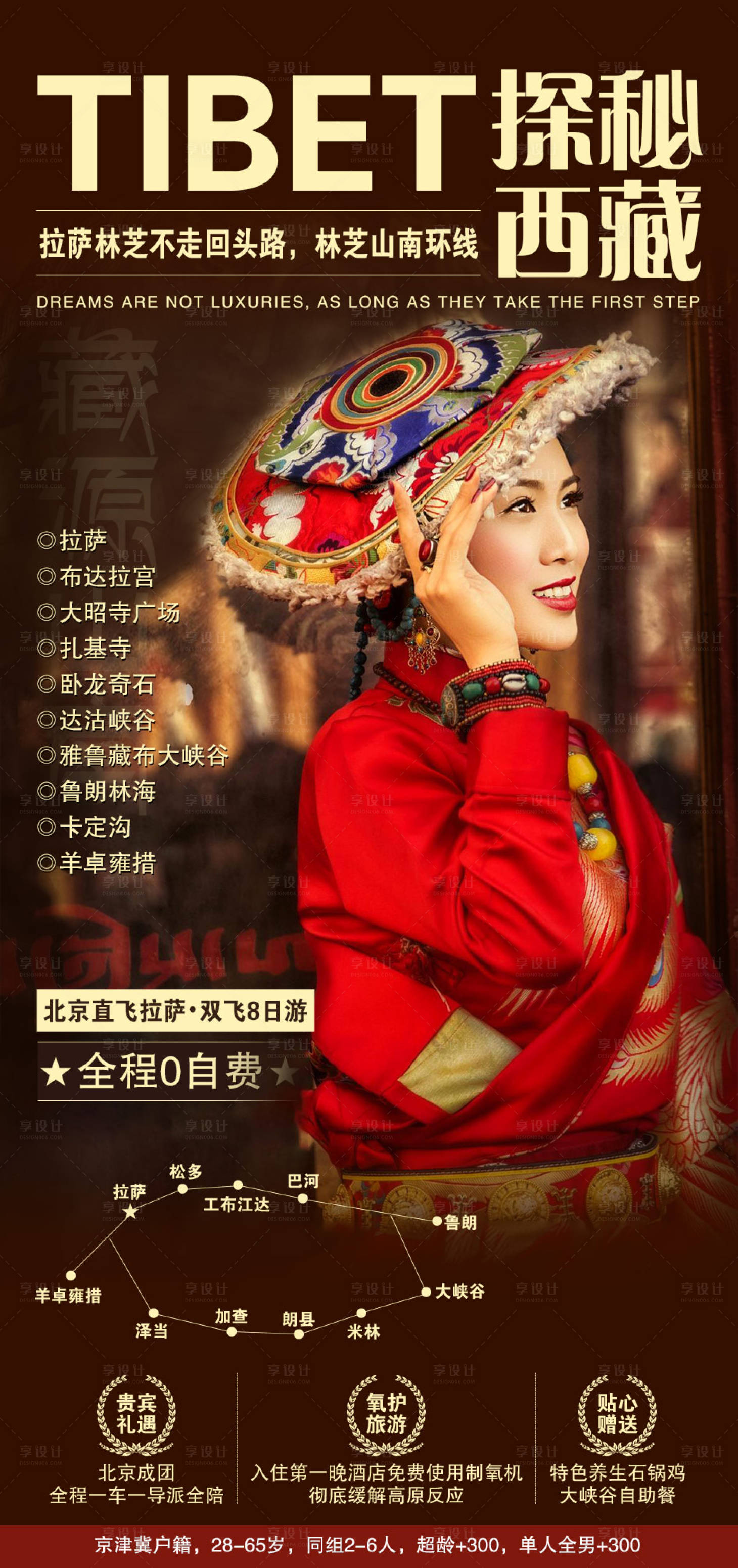 源文件下载【西藏旅游海报】编号：17230006388217876
