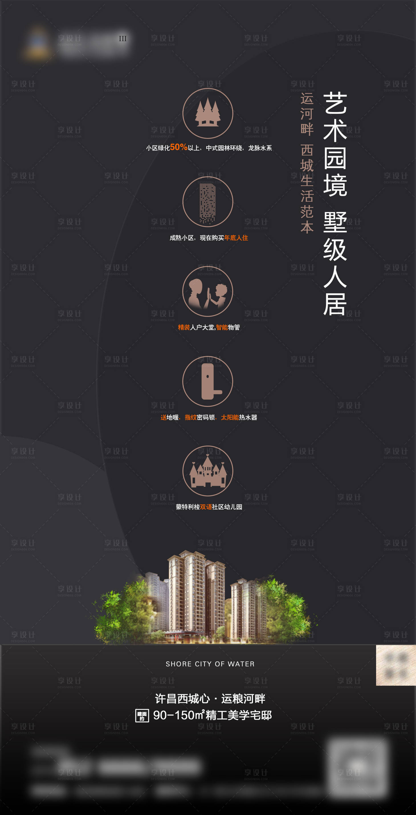 源文件下载【享设计】搜索编号：26190006425022946【地产小区优势海报】