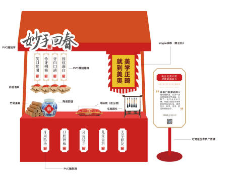 源文件下载【国风口腔中式美陈摊位】编号：72870006522217573