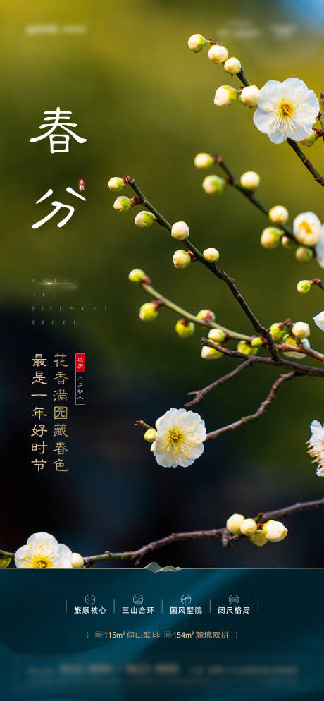 源文件下载【享设计】搜索编号：38860006358546581【地产春分节气海报】