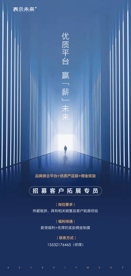 源文件下载【房地产招聘海报 】编号：50300006318582630