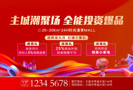 源文件下载【商铺地产单页海报】编号：68050006467787803