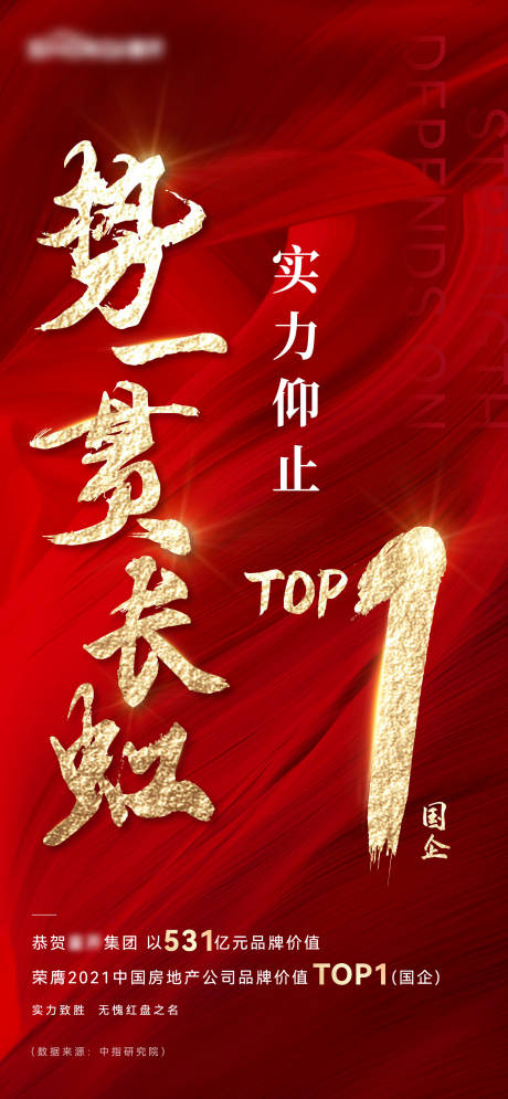 源文件下载【top1排名红色气势海报】编号：20210929105056905