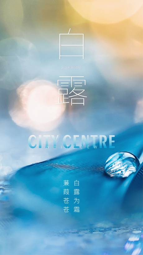 源文件下载【白露海报】编号：43300006347754325