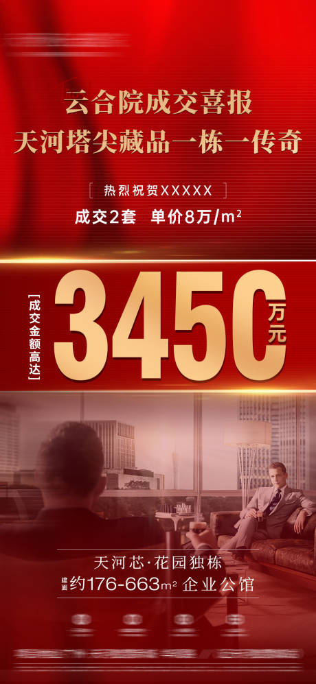 源文件下载【地产祝贺成交喜报海报】编号：99810006587243673