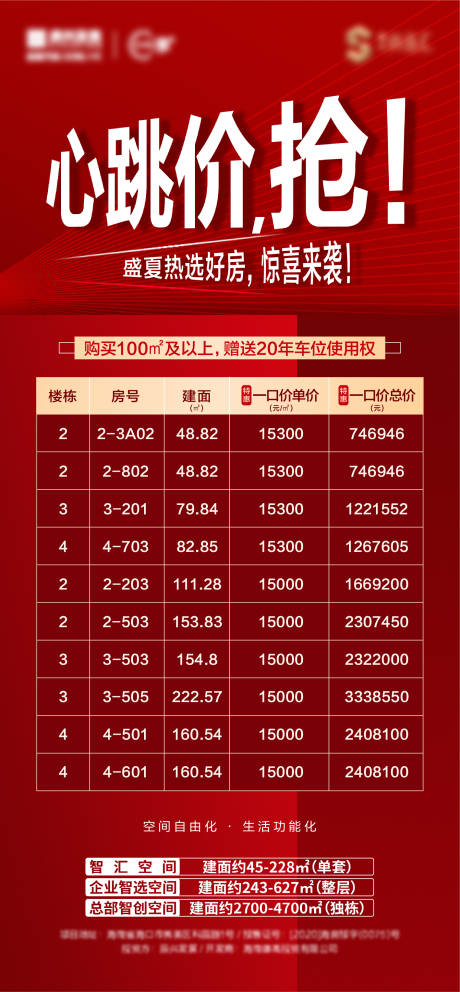 源文件下载【心跳价盛夏特价房活动海报】编号：45510006605757500