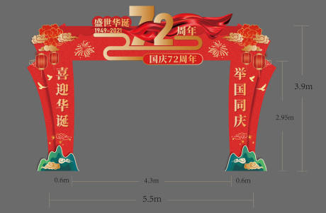 源文件下载【国庆龙门架】编号：14380006646122805