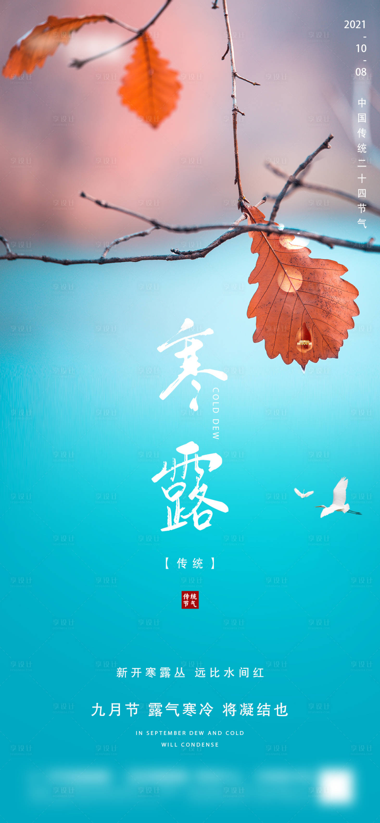 源文件下載【享設計】搜索編號：62480006593432809【地產寒露節氣海報】