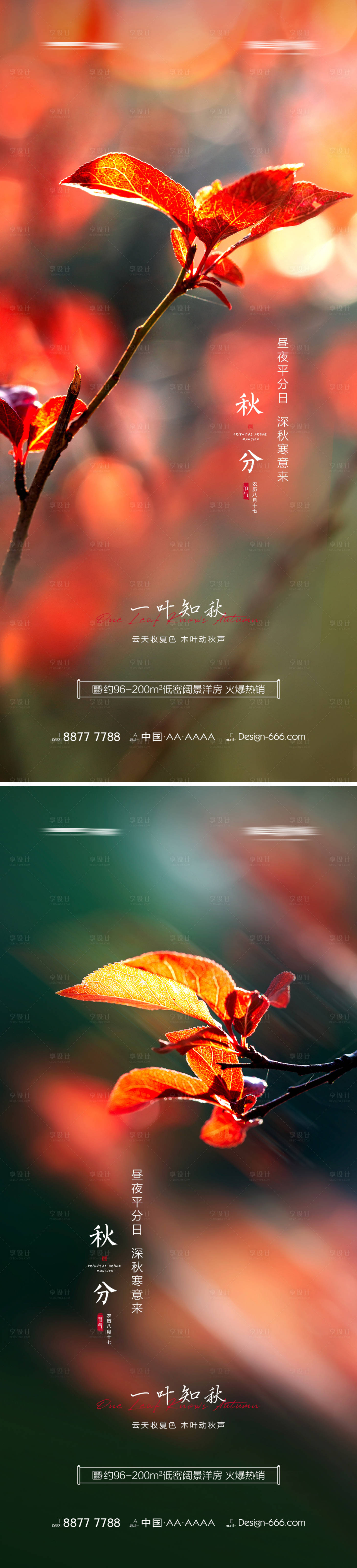 源文件下载【地产秋分节气海报】编号：79970006430578609