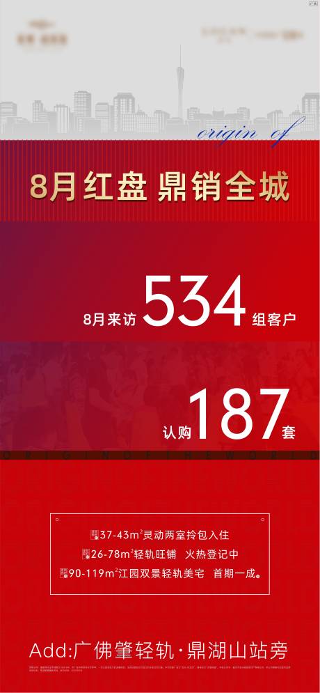 源文件下载【地产来访客户量海报】编号：31800006542743642