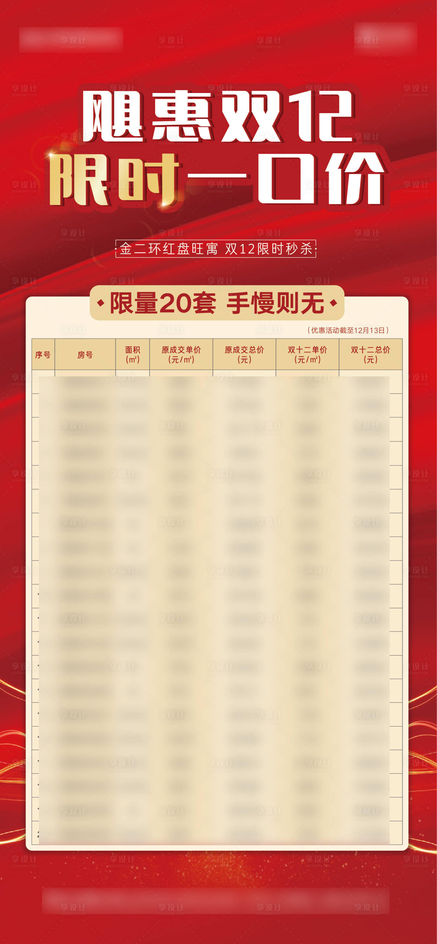 源文件下載【享設計】搜索編號：67350006952476416【地產價格表】