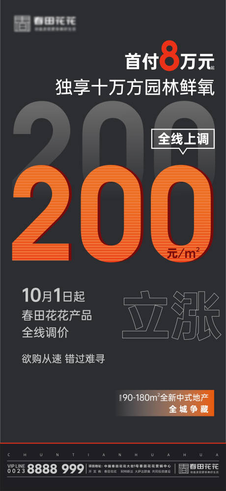 源文件下載【享設計】搜索編號：67550006868819972【房地產漲價微海報】