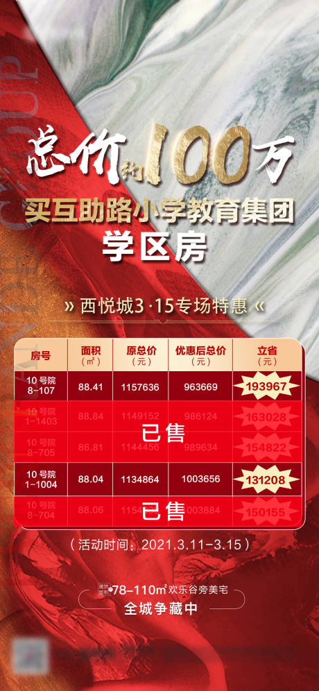 源文件下載【地產教育特價房海報】編號：41680006829843411