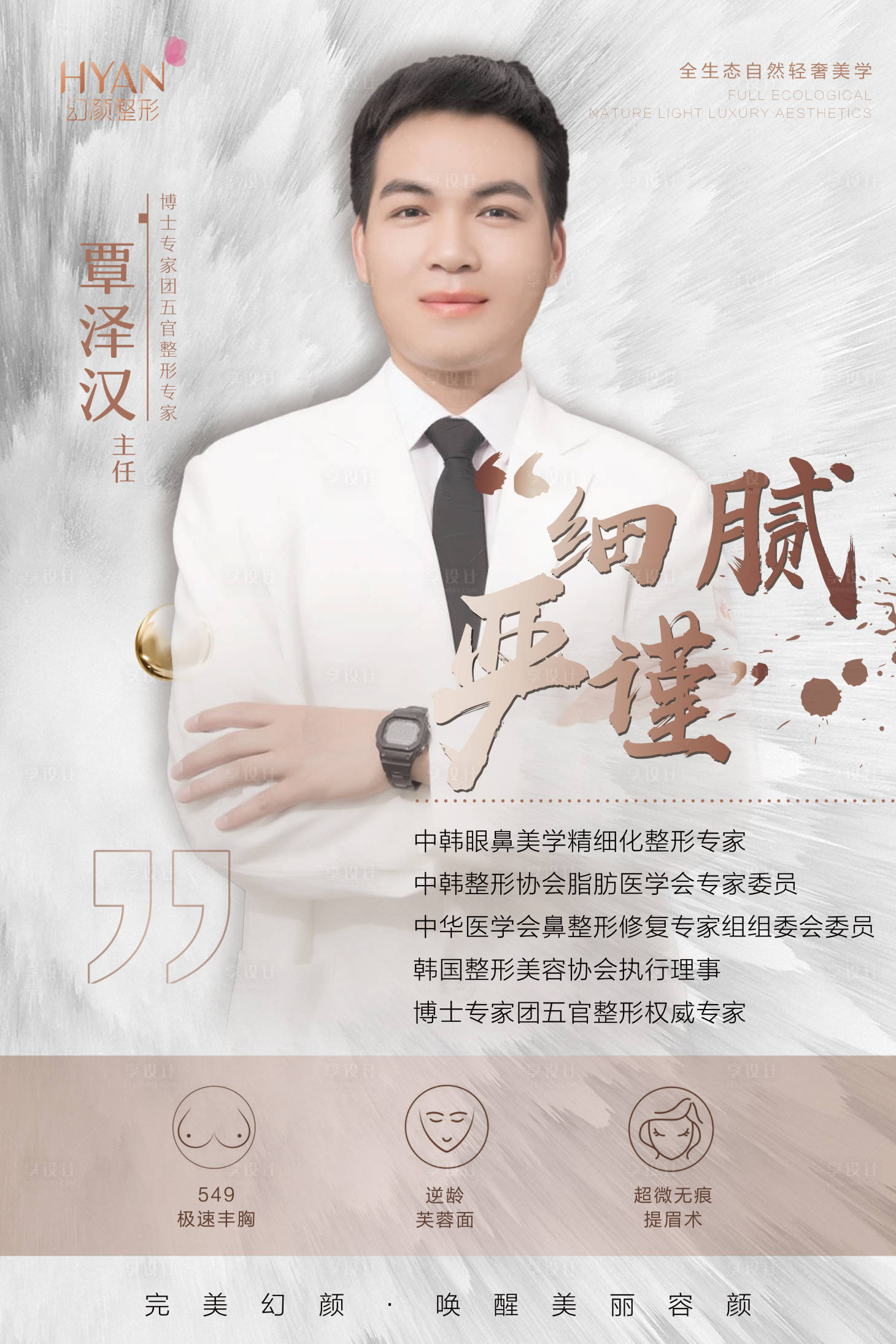 源文件下載【享設計】搜索編號：41060006941413892【醫(yī)美醫(yī)生介紹展板展架】