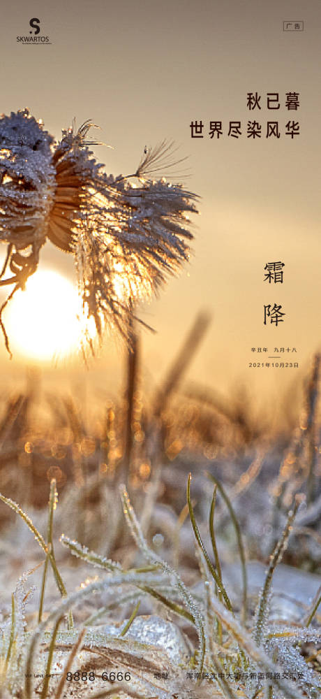 源文件下载【霜降海报】编号：96250006892227812