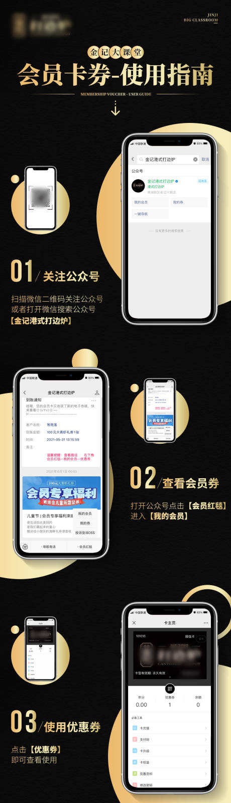 源文件下载【会员卡券操作流程长图】编号：16690006757566066