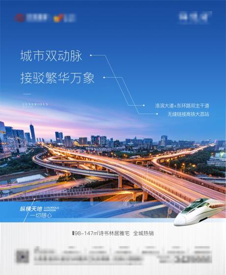 源文件下载【地产交通海报】编号：84060006925274624