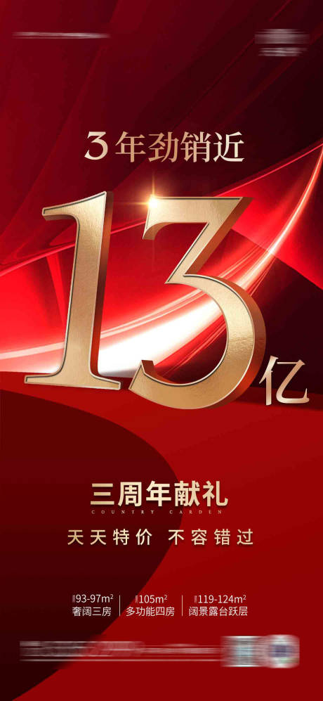 源文件下载【享设计】搜索编号：60750006811706844【地产热销红色海报】