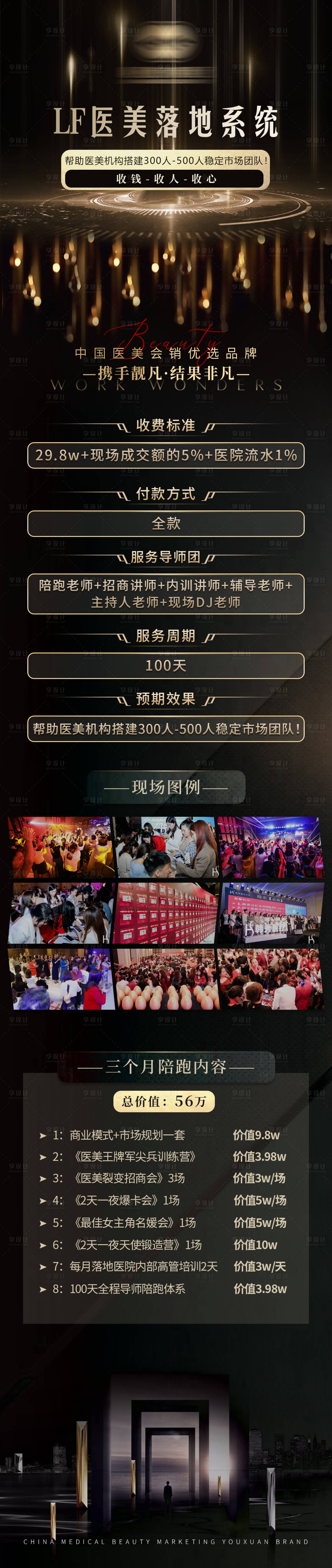 源文件下載【享設計】搜索編號：31420006827489458【醫美造勢裂變招商會議長圖海報】