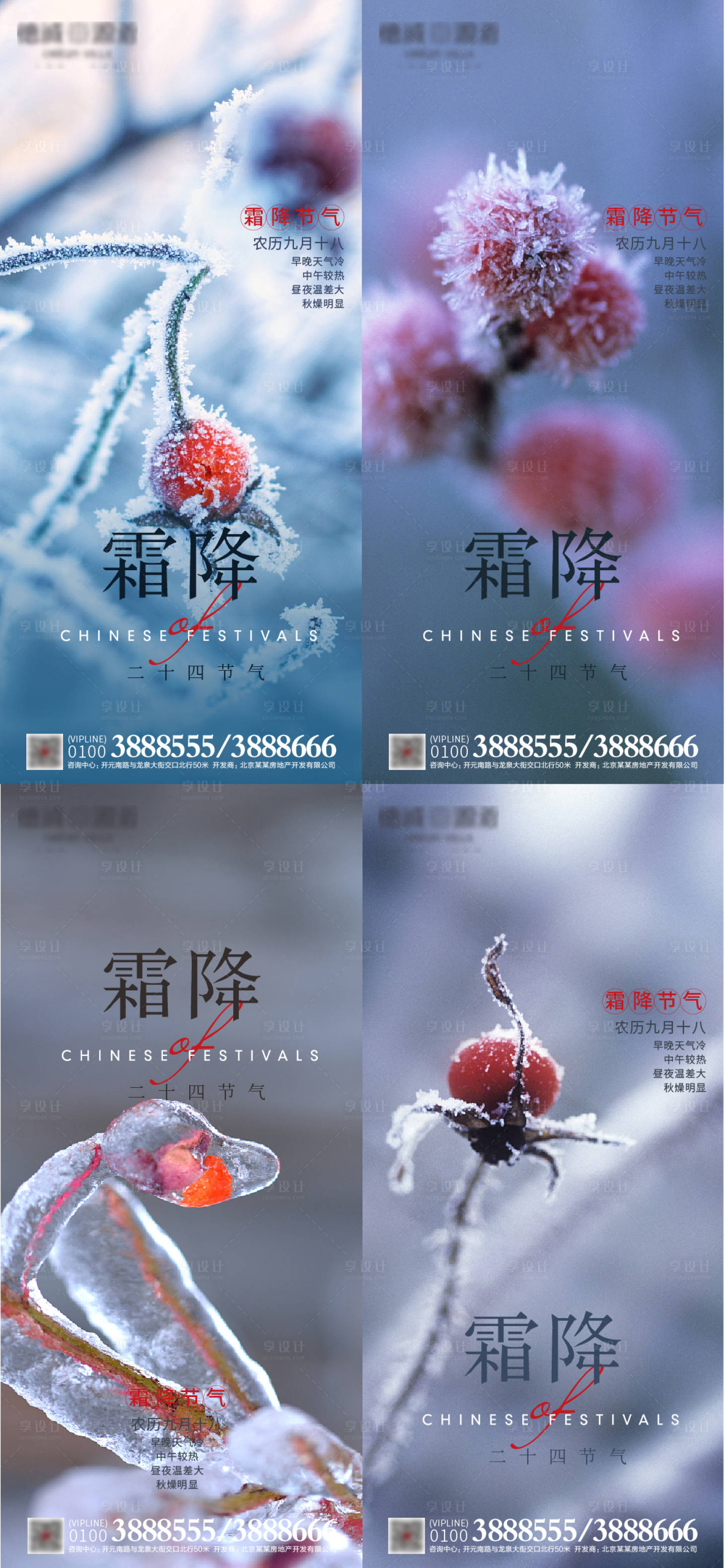 源文件下载【霜降系列海报】编号：48800006909418439