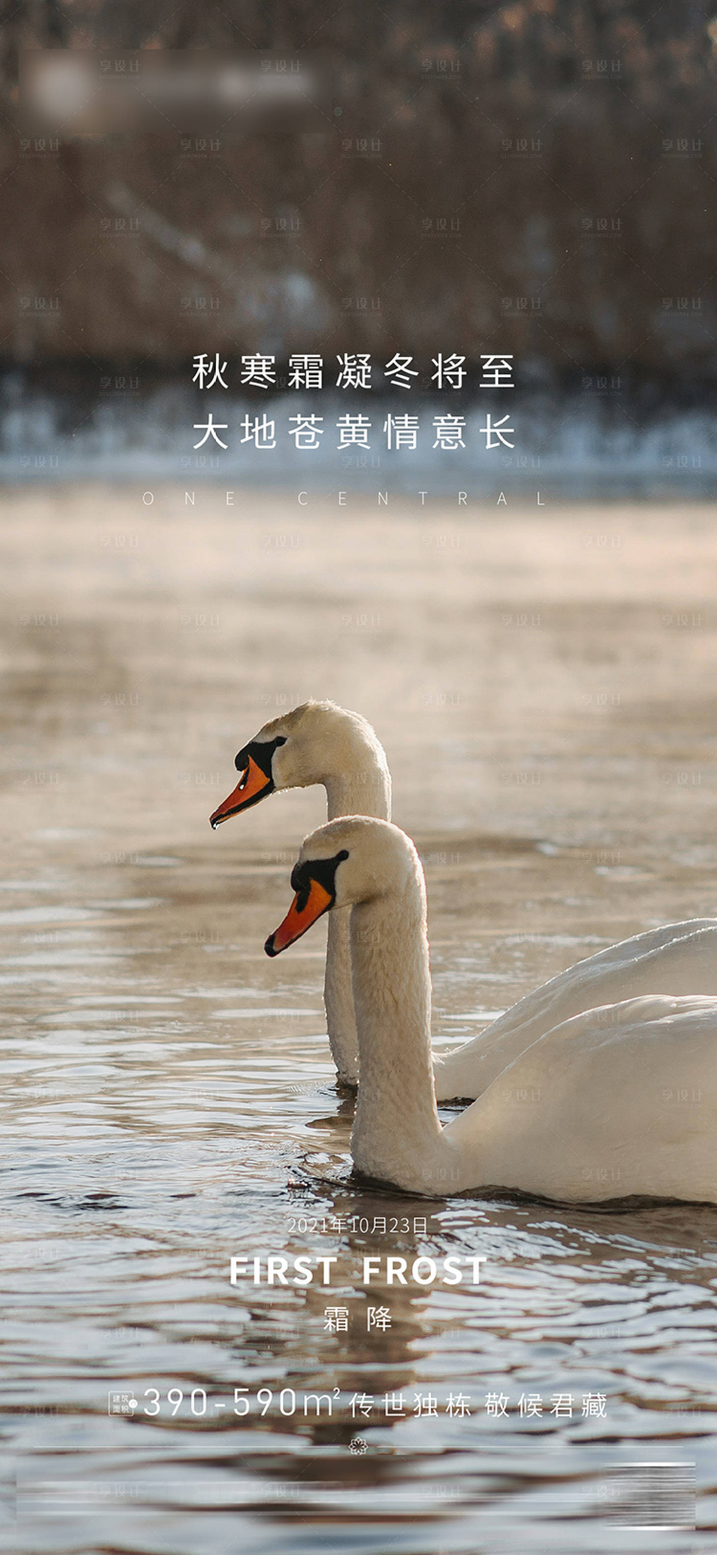 源文件下载【享设计】搜索编号：78920006818749595【霜降节气海报】