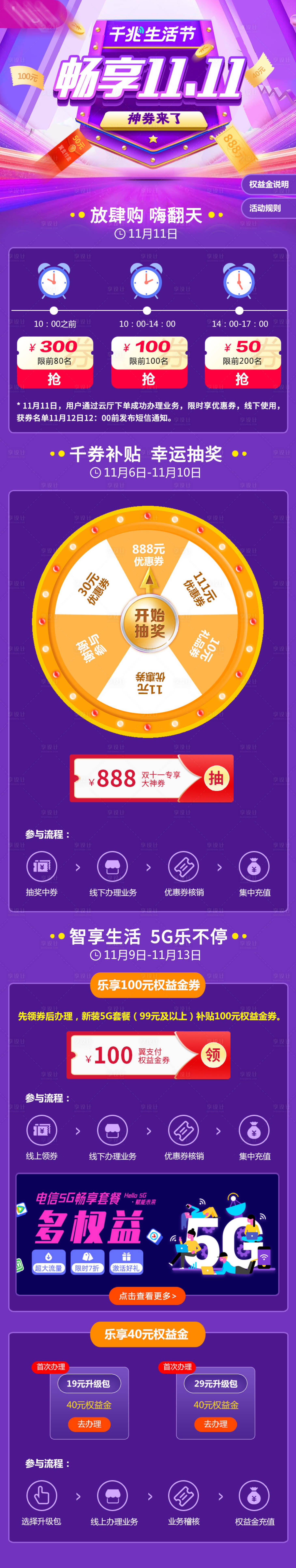 源文件下载【享设计】搜索编号：87880006780266216【双十一通信5GH5专题设计】