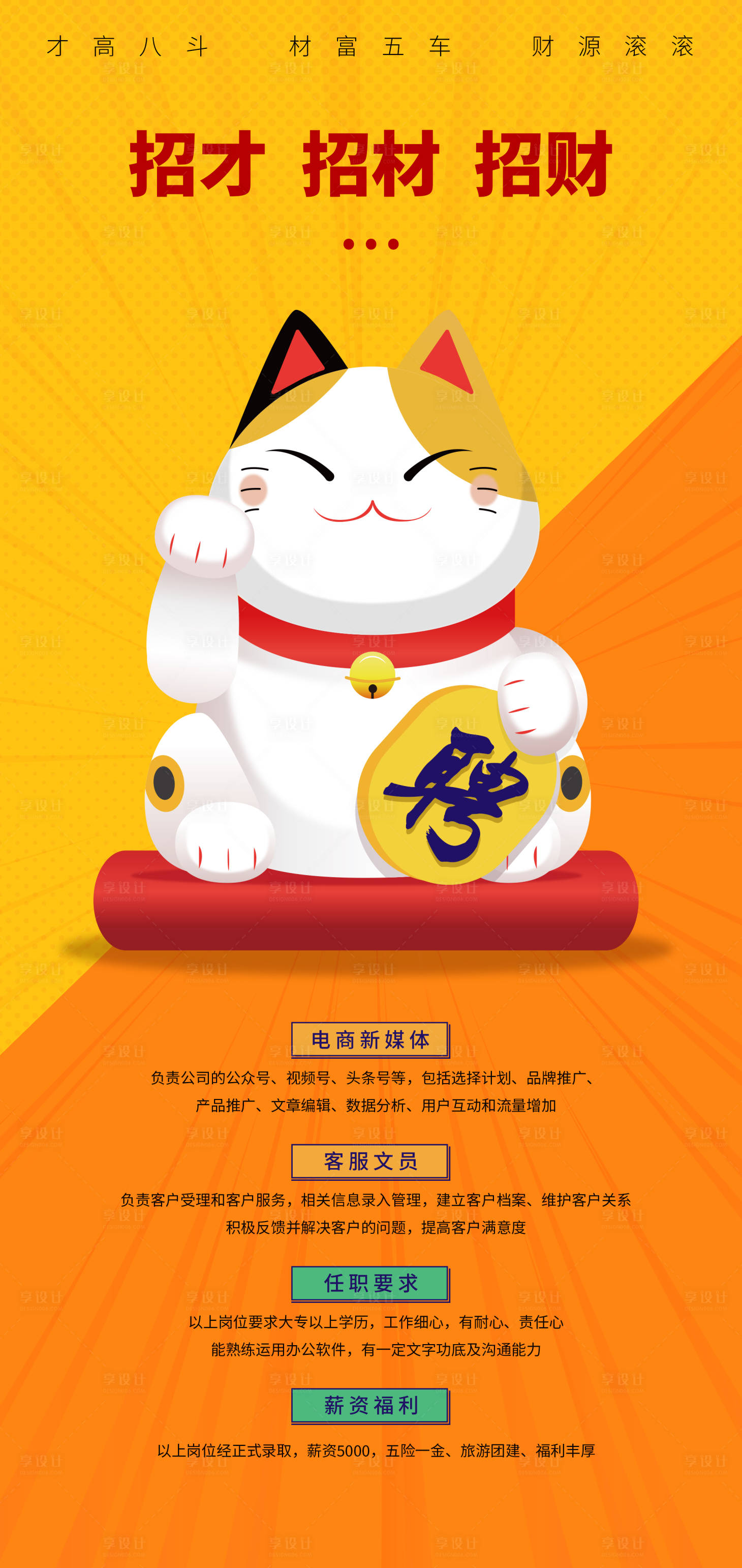 源文件下载【享设计】搜索编号：62690007031687031【招聘海报】