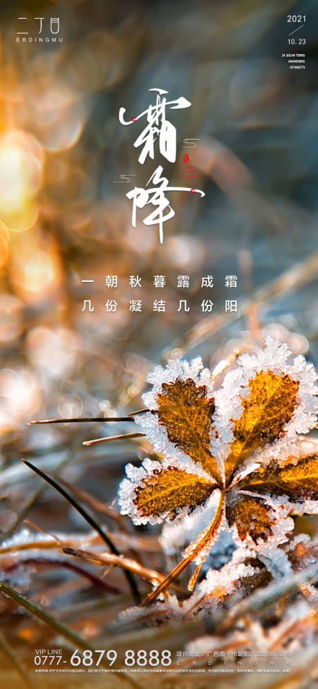 源文件下载【霜降海报】编号：88310006906361046