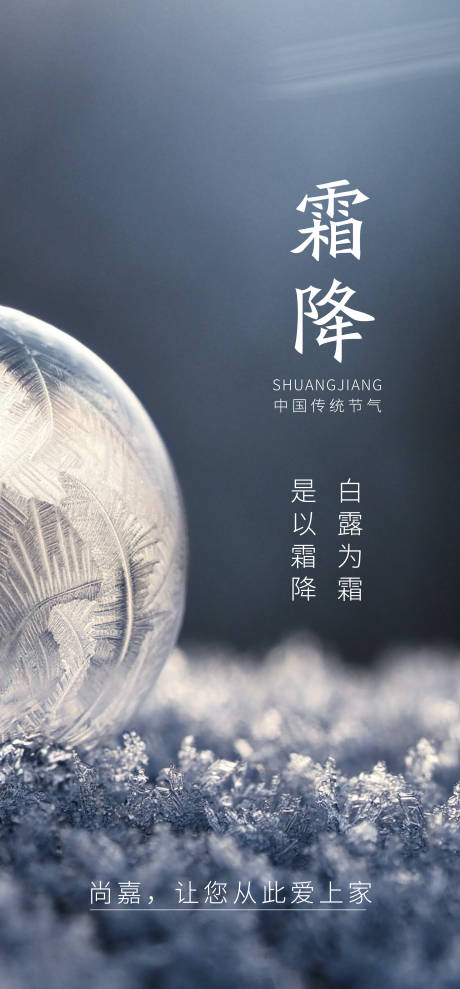 源文件下载【霜降节气海报】编号：95360006875113449