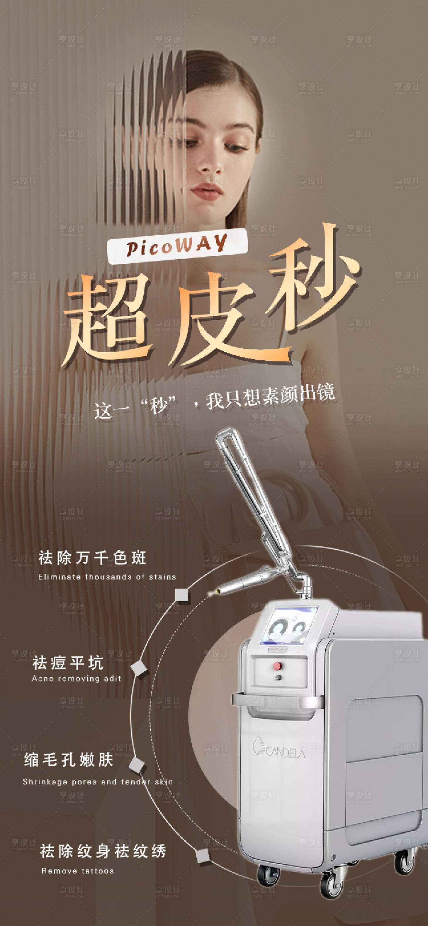 源文件下載【享設(shè)計】搜索編號：83760006703428174【超皮秒儀器介紹海報】