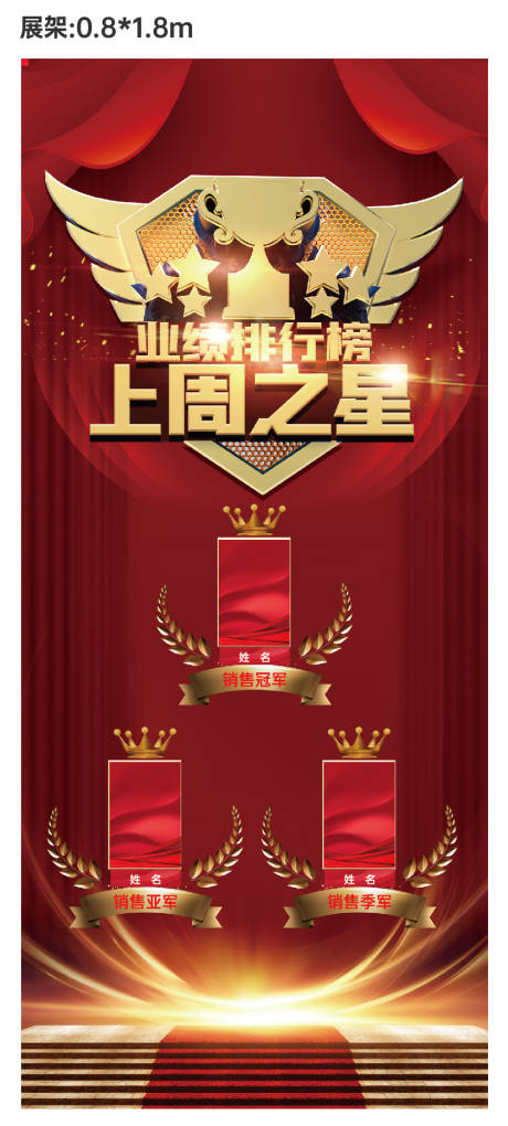 源文件下载【业绩排行榜展架】编号：14850006739974629