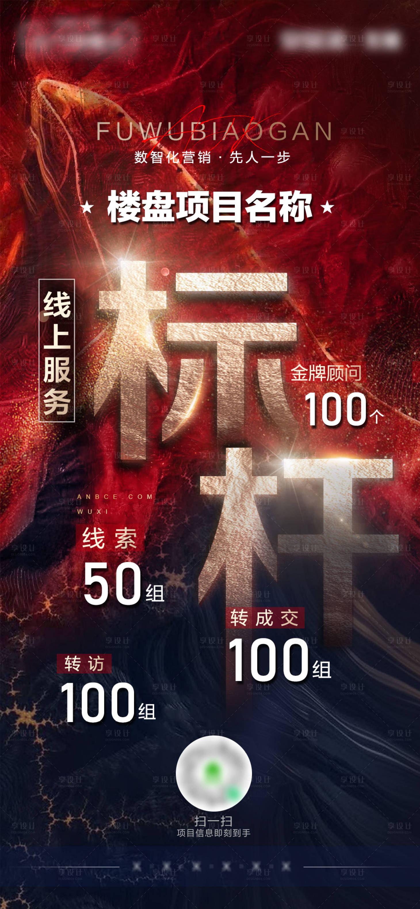 源文件下载【享设计】搜索编号：70740007012888394【线上服务标杆海报】