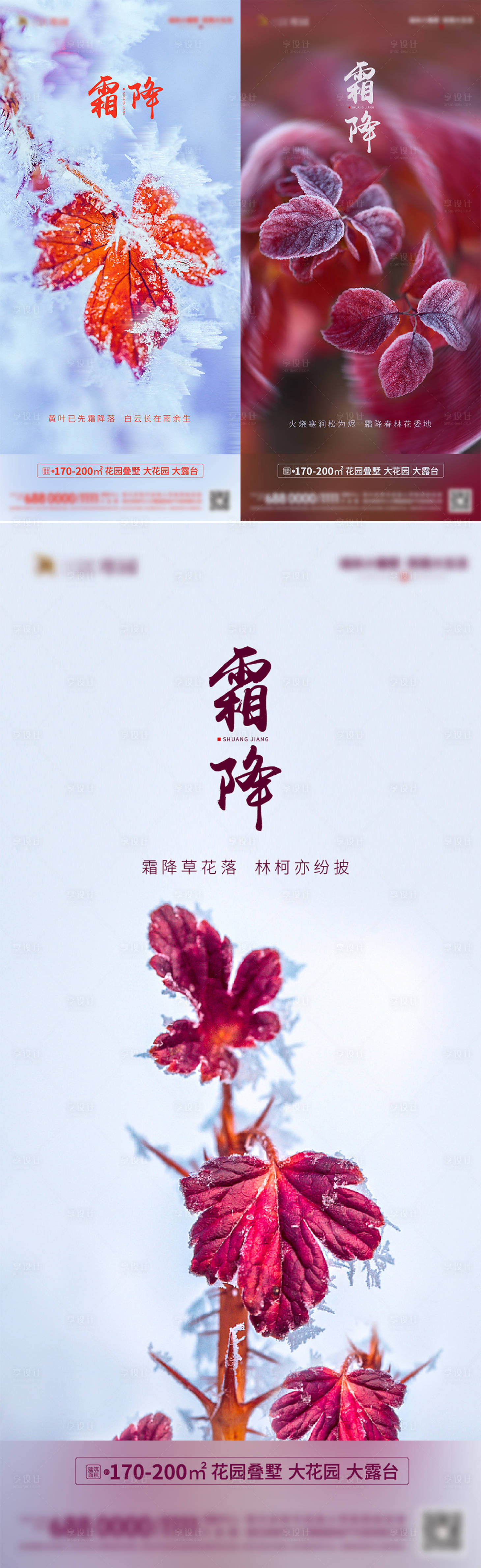 源文件下載【霜降節(jié)氣系列海報(bào)】編號(hào)：12330006699279676