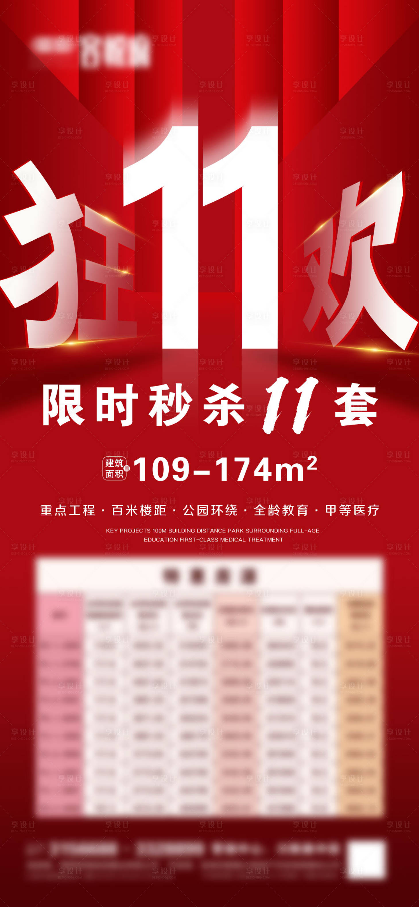 源文件下載【地產雙十一大字報海報】編號：55550007042437114