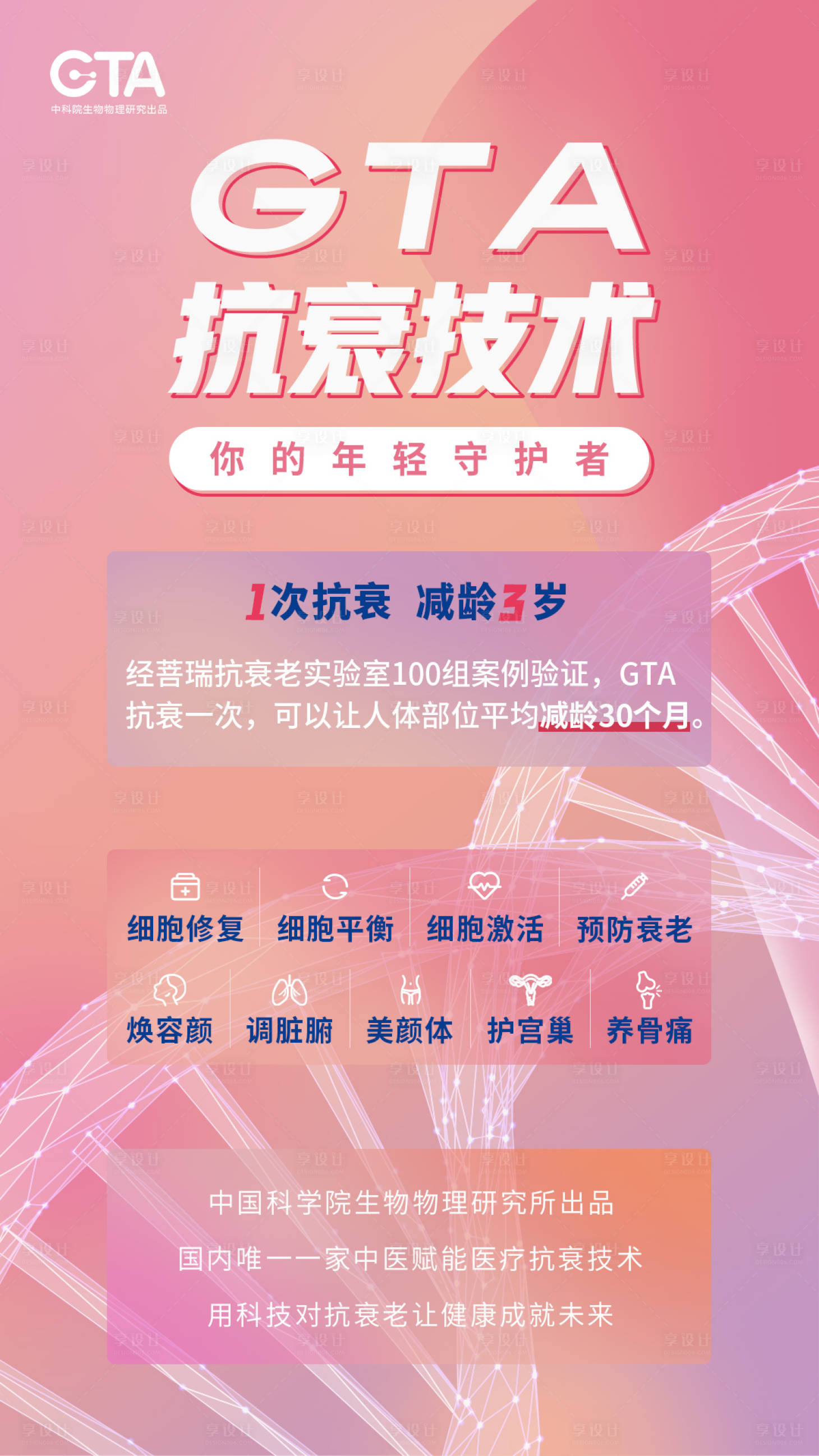 源文件下載【享設計】搜索編號：64050006914415317【粉色抗衰活動海報】