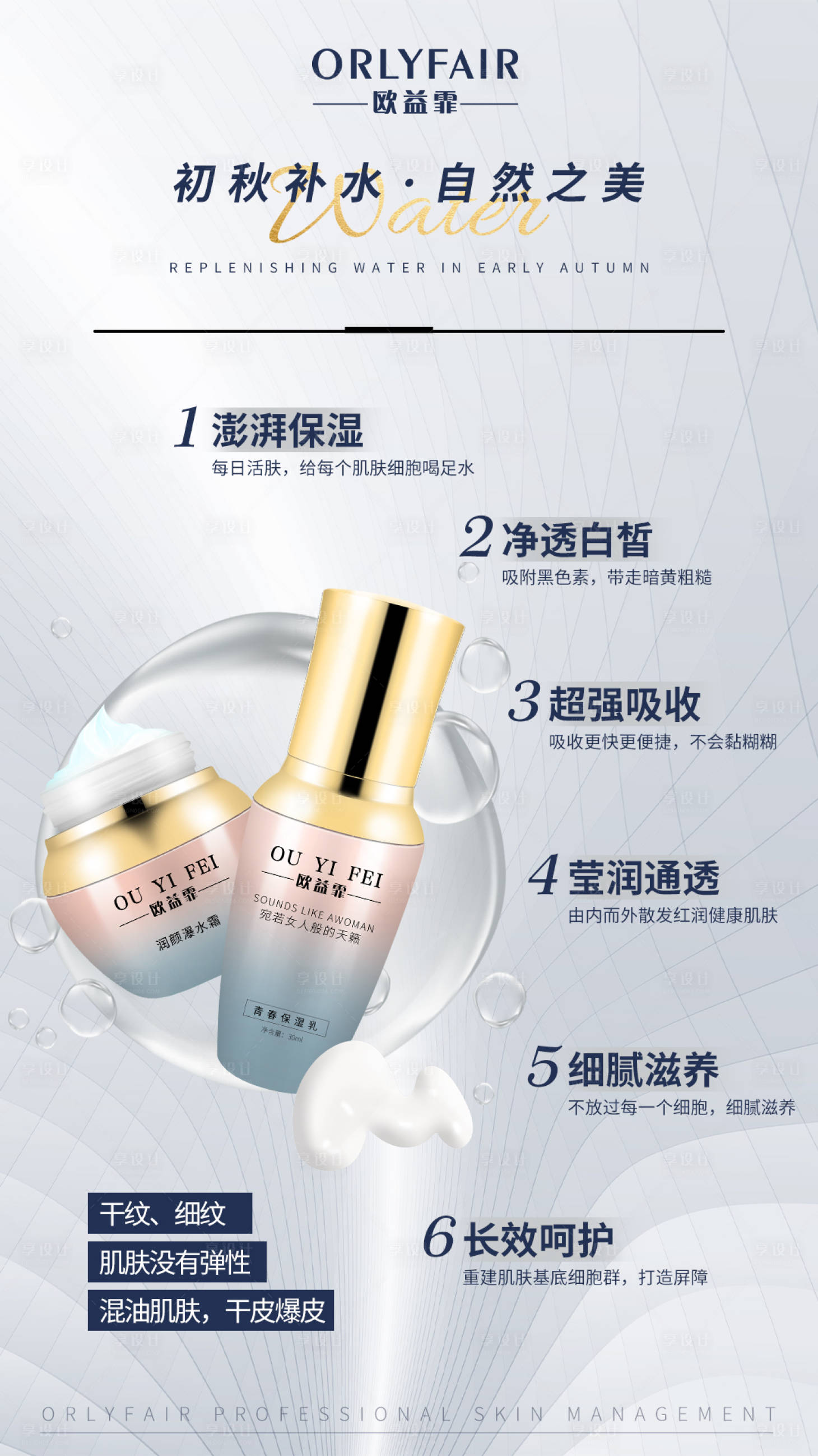 源文件下载【护肤品美容化妆品海报】编号：99290006950774918