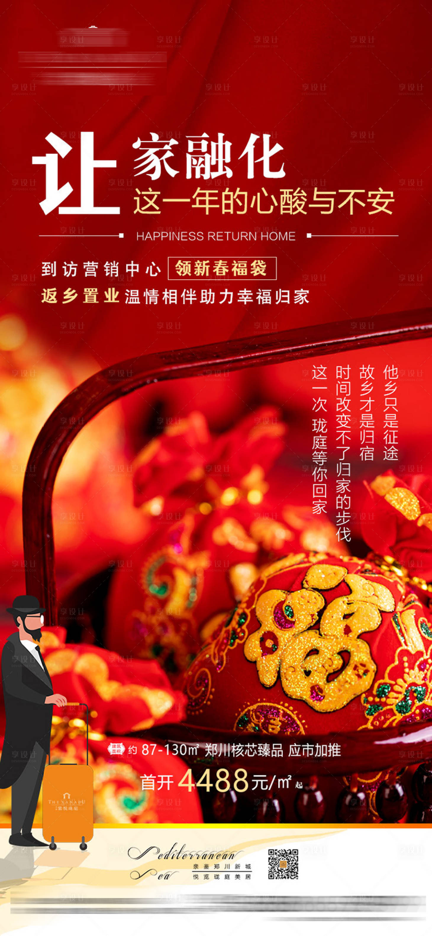 源文件下载【高端房地产春节返乡置业送福手机微信图】编号：41940006826552701