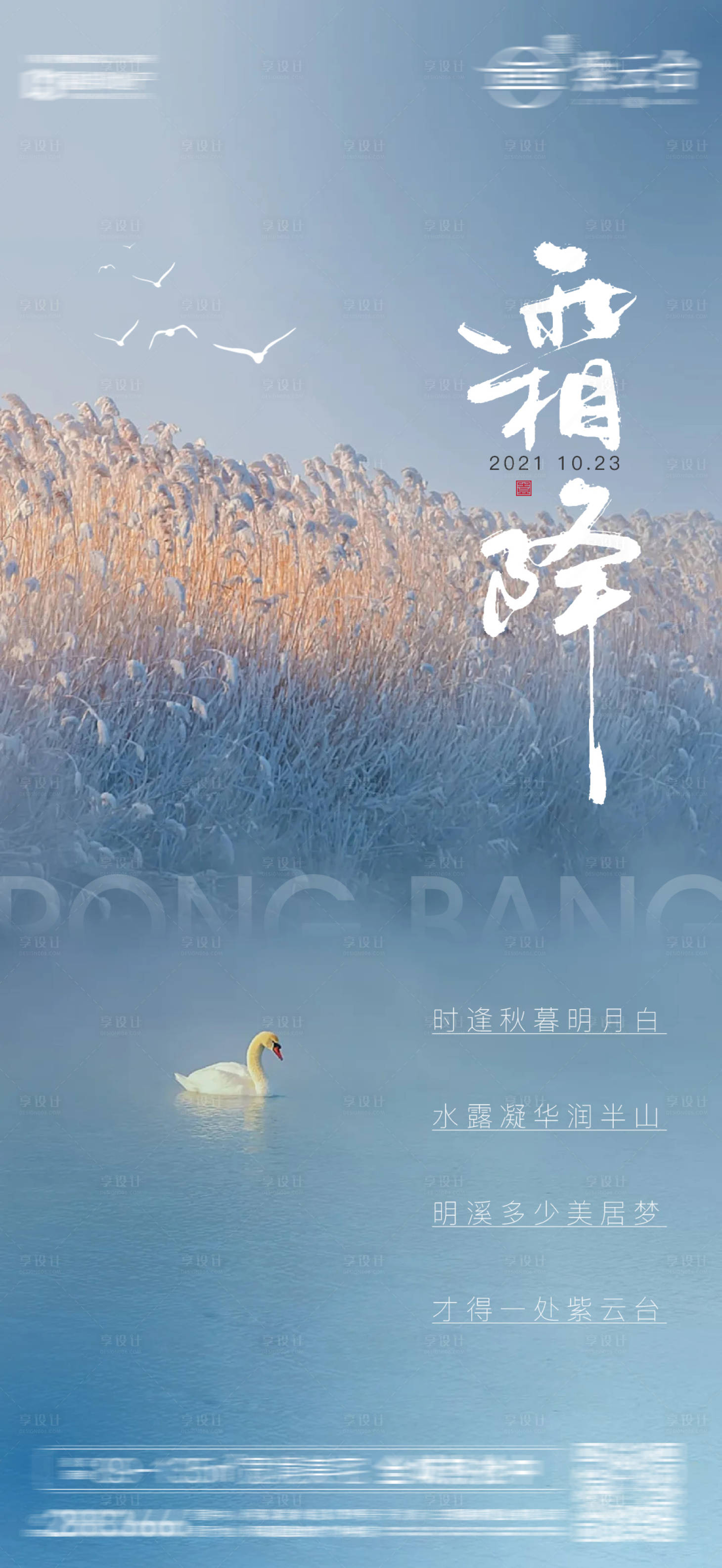 源文件下載【享設計】搜索編號：80270006832591921【霜降海報】
