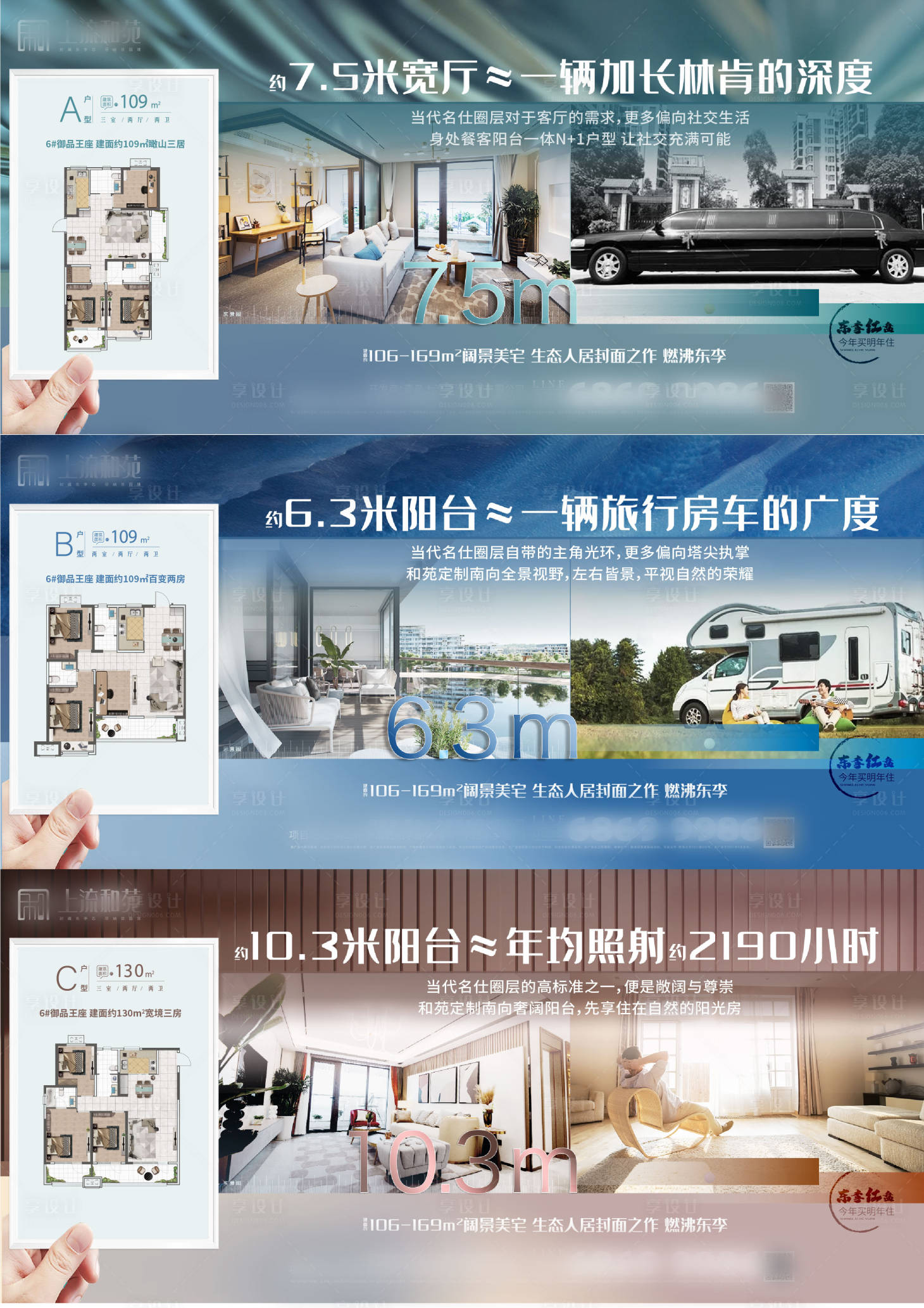 源文件下載【享設(shè)計】搜索編號：37640006809754390【地產(chǎn)戶型價值點系列對比海報展板】